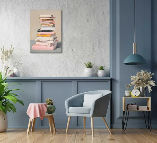 Miniatura 4 de Libros de arte de pared, pinturas estéticas, amantes de la lectura, decoración de pared, carteles educativos inspiradores, impresiones