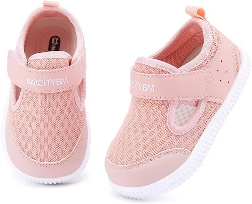 Miniatura 51 de BMCiTYBM Zapatos de bebé para niños pequeños, zapatillas de malla transpirable antideslizantes
