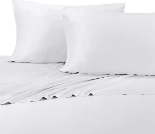 Miniatura 2 de Royal Hotel ABRIPEDIC - Juego de sábanas de Tencel, tela suave y natural pura, 100% tejido Tencel Lyocell Blanco