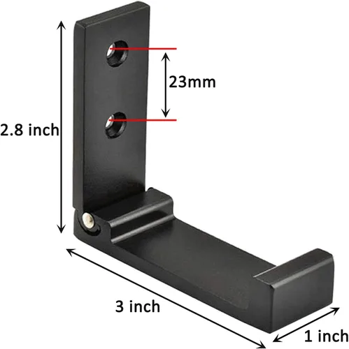 Miniatura 7 de Ganchos plegables para abrigos, ganchos plegables de pared para colgar de aleación de aluminio, colgador de tela, soporte para auriculares, gancho
