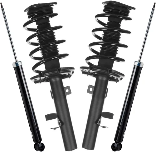 Miniatura 70 de Detroit Axle - Puntales y Amortiguadores para Chevy Traverse Buick Enclave GMC Acadia Saturn Outlook 2007-2012, 2 puntales delanteros con resorte