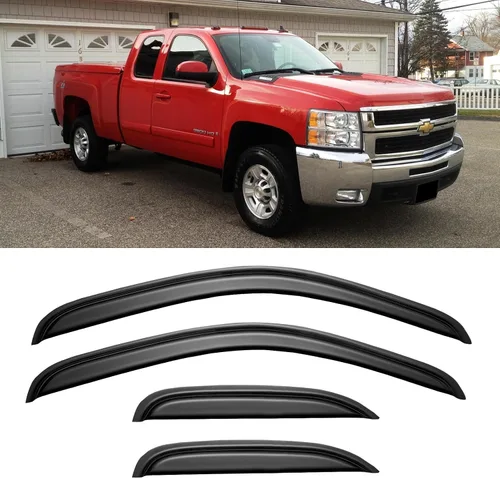 Miniatura 10 de Viseras de Lluvia para Ventanas para Chevy Silverado/GMC Sierra 1999-2006 1500/2500/3500/2500HD, Viseras de Ventilación para Ventanas Sombras