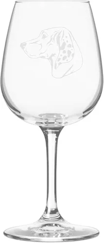 Miniatura 342 de Copa de vino de 12.75 onzas con diseño de perro grabado