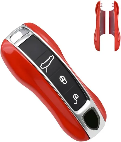 Miniatura 9 de SANRILY Funda de Reemplazo para Llavero de Fibra de Carbono Textura para Porsche Cayenne 911 Taycan Panamera 2020, Entrada sin Llave, Llavero Remoto