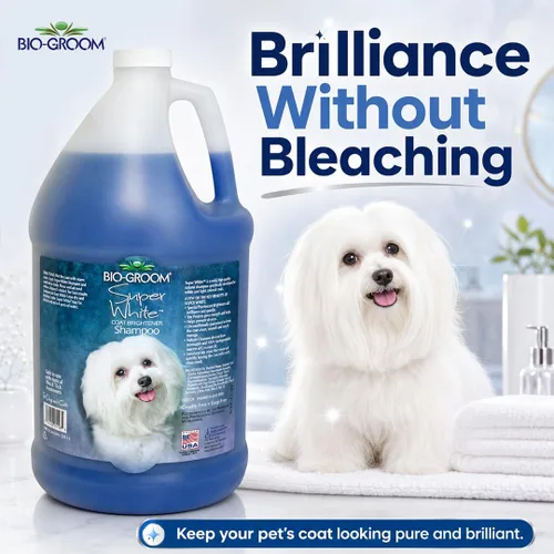 Miniatura 6 de Bio-Groom Champú súper blanqueador para perros, champú blanqueador para mascotas, suministros de baño para perros, lavado de cachorros, suministros