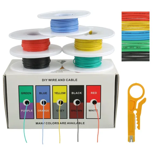 Miniatura 13 de BOJACK Alambre de silicona de calibre 10 de 10 pies rojo y 10 pies negro flexible 10 AWG alambre de cobre trenzado (paquete de 1 par)