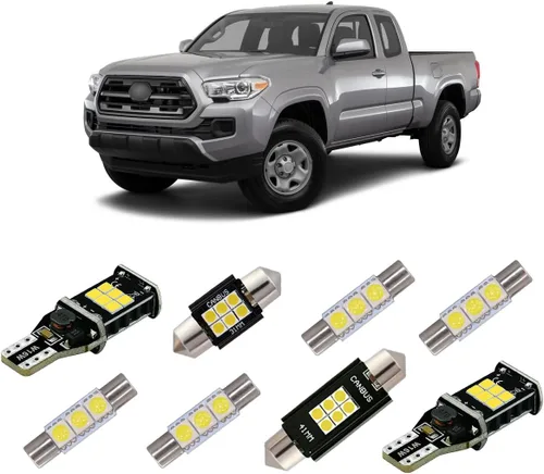 iBrightstar Paquete de bombillas LED superbrillantes, kit de accesorios compatible con Toyota Tacoma 2005-2021, luces interiores de mapa y cúpula +