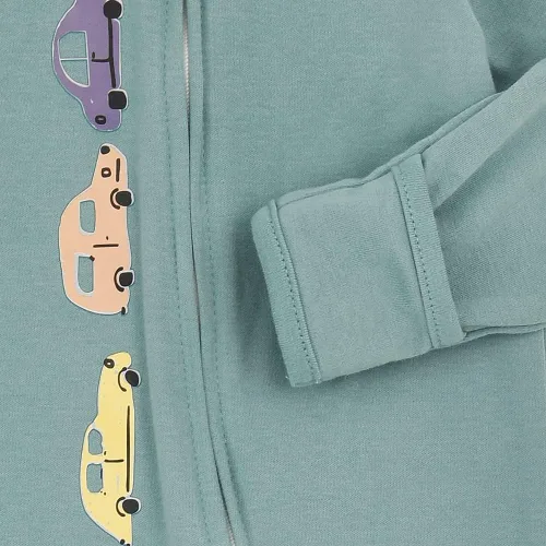 Miniatura 6 de Aablexema Pijama de bebé con puños de manopla, doble cremallera, ropa de algodón para bebés, pijamas para dormir con pies
