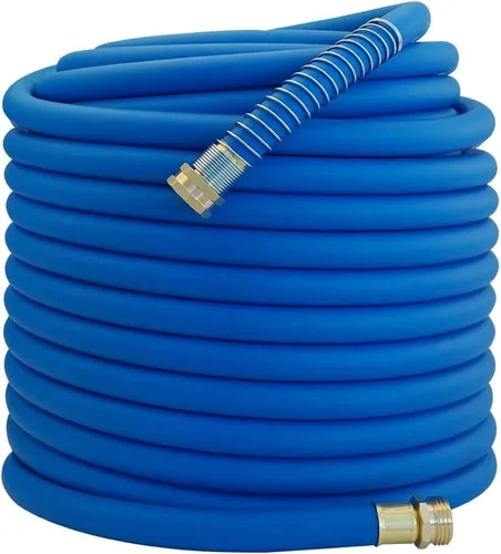 Miniatura 23 de Wiseflow Leader Hose Manguera de agua resistente de 3 x 5/8 pulgadas con accesorios de latón macho a hembra, extensor de manguera corta para carrete