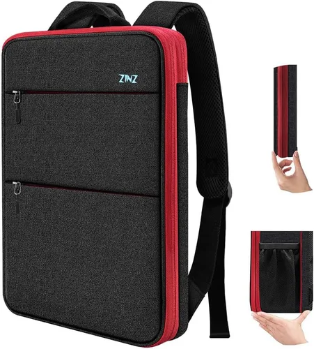 ZINZ Mochila delgada y expandible para laptop con funda de 15, 15.6 y 16 pulgadas, bolsa resistente a derrames para notebooks, estuche para la