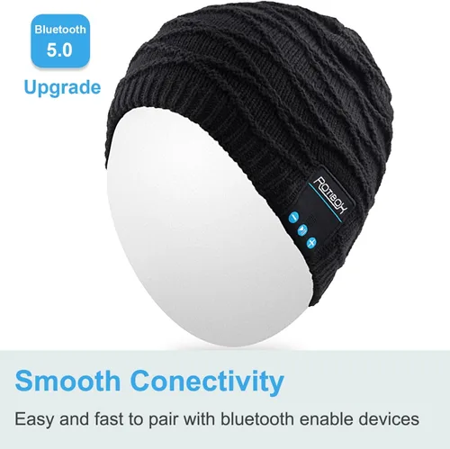 Miniatura 40 de Rotibox - Gorro inalámbrico con Bluetooth para deportes al aire libre, regalo de Navidad.