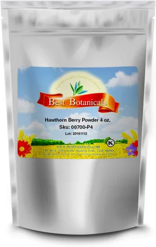 Miniatura 3 de Mejor botánicos Hawthorn Berry en Polvo 4 onzas.