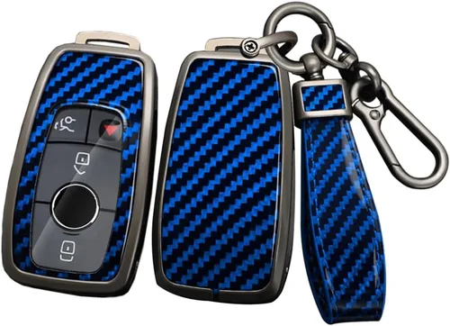 Miniatura 10 de ontto Funda para llavero para Mercedes Benz Clase E, Clase G, Clase S, W213 2017 en adelante, cubierta de llave de coche, carcasa de metal