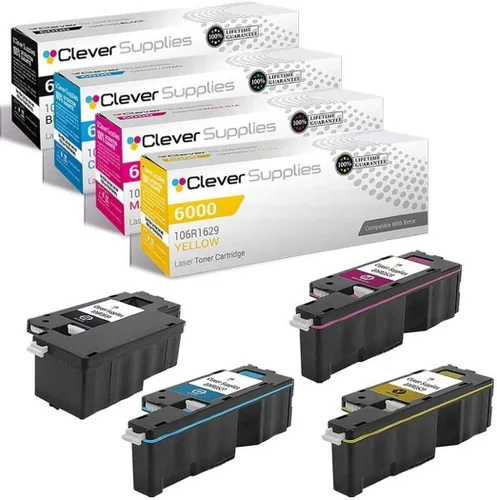 Miniatura 301 de CS compatible Xerox Phaser 6510/WorkCentre 6515 (106r03480) 2 cartuchos de tóner negro para Phaser 6510, WorkCentre 6515 2 negro