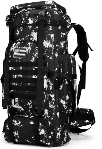 Miniatura 11 de King'sGuard 70L Camping Hiking Backpack for Men Women Large Military Tactical Backpack Molle Rucksack Backpack for Outdoor Caqui