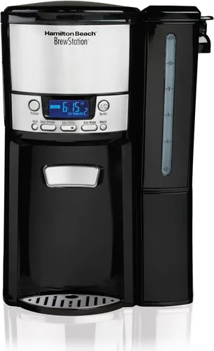 Miniatura 10 de Hamilton Beach BrewStation (47950) - Cafetera para 12 tazas, máquina de café programable Negro y plateado