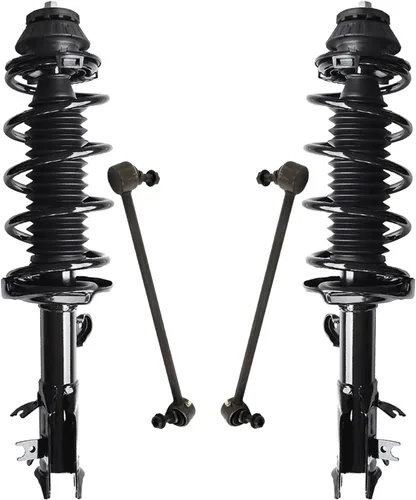 Miniatura 69 de Detroit Axle - Kit de 4 piezas RWD Puntales Delanteros Barras Estabilizadoras para Ford F-150 2021 2022 2023 2024, 2 Puntales con Resorte Helicoidal