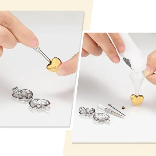 Miniatura 20 de Collar con medallón de cremación conmemorativa con corazón eterno con mini urna para cenizas de seres queridos