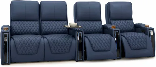 Miniatura 76 de Seatcraft Apex Zero-Gravity CoolZero - Asiento de cine en casa de cuero italiano, reposacabezas eléctrico, lumbar eléctrico, reclinable eléctrico