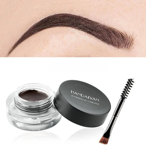 Pomada para Cejas de 12 Colores Completamente Pigmentada de Larga Duración Impermeable Crema Gel para Cejas para Rellenar y Dar Forma Realzadores de
