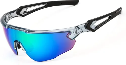 Miniatura 3 de FEISEDY Gafas de sol polarizadas deportivas juveniles para 8-16 Ciclismo, Correr, Conducción, B0011