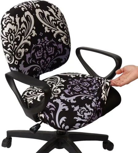 Miniatura 22 de Melaluxe Funda para silla de oficina de computadora, funda universal protectora y elástica para silla giratoria elástica Totam