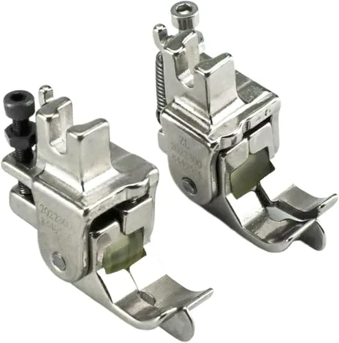 Blooy - NR-31S NL-31S Derecha/Izquierda Puntada en la zanja Rodillo Rueda Prensatelas Pie para Máquina de Coser Industrial Lockstitch Pack Cintura