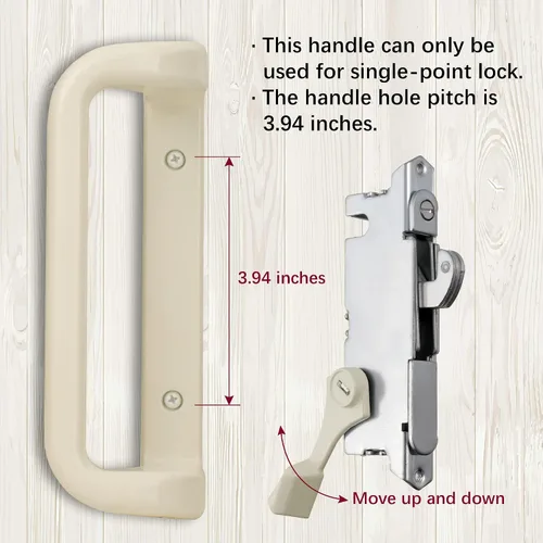 Miniatura 3 de Juego de cerradura y manija para puerta de patio House Guard con llave, opciones que añaden una firma única a su cerradura de puerta de vidrio