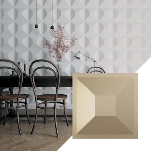 Miniatura 30 de Ekena Millwork 11 7/8 pulgadas de ancho x 11 7/8 pulgadas de alto, Diane EnduraWall Panel decorativo de pared 3D, rosa champán