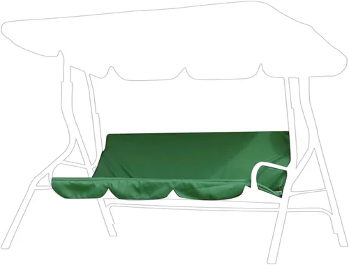 Miniatura 10 de Cojín de banco para columpio de patio de 3 plazas, funda para silla planeadora, 59.1 x 19.7 in