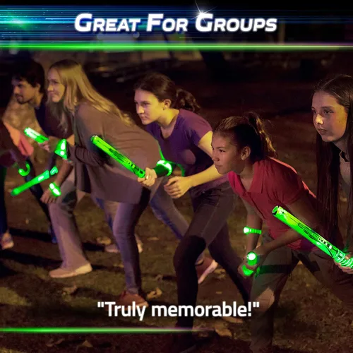 Miniatura 8 de Starlux Games Glow Battle - Paquete Familiar: Un Emocionante Juego de Espadas Brillantes 2-8 Jugadores, Edad 8+ Juegos Familiares para Niños
