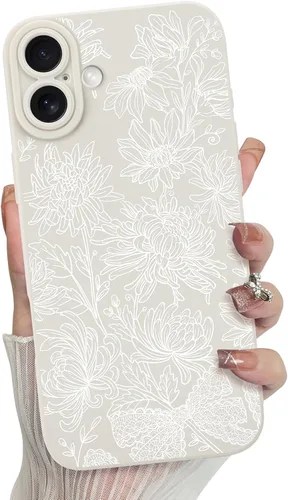 Miniatura 47 de MZELQ para iPhone 12 Pro Max, Funda de silicona con patrón floral de flores y girasoles, rosa, lindo, protección de cámara, funda suave y delgada
