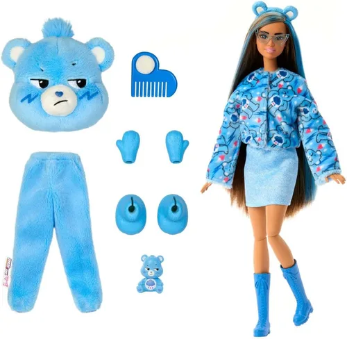 Miniatura 3 de Barbie Cutie Reveal Care Bears Series - Muñeca y accesorios con disfraz de Oso Gruñón y 10 sorpresas, incluyendo cambio de color y Mini Oso