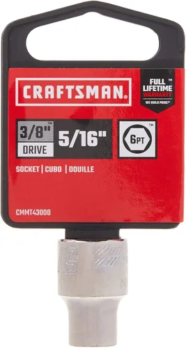 Miniatura 4 de CRAFTSMAN Zócalo poco profundo, SAE, unidad de 3/8 pulgadas, 5/16 pulgadas, 6 puntos (CMMT43000)