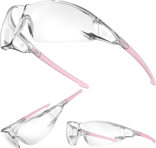 Miniatura 9 de HTS HUNTERSKY ANSI Z87.1 Gafas de seguridad antivaho envolventes transparentes, gafas de laboratorio para pickleball y química con resistencia a