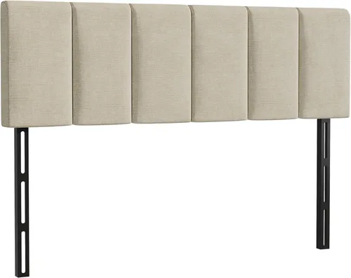 Miniatura 8 de HAOBO Home Cabeceros tapizados plegables Queen/Full con paneles de lino y ajuste de altura