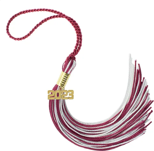Miniatura 184 de Borla de graduación Aqua 2022, todos los colores escolares disponibles, fabricada en Estados Unidos