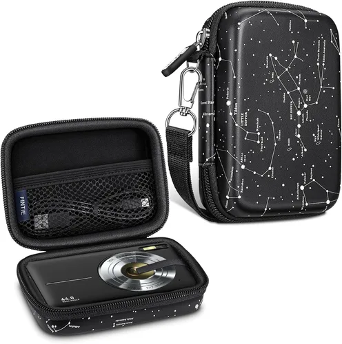 Miniatura 9 de Fintie Funda para cámara digital compatible con Kodak Pixpro FZ55, FZ45, FZ53, FZ43, WPZ2, Canon PowerShot ELPH 360, Lecran/CAMKORY, bolsa de mármol