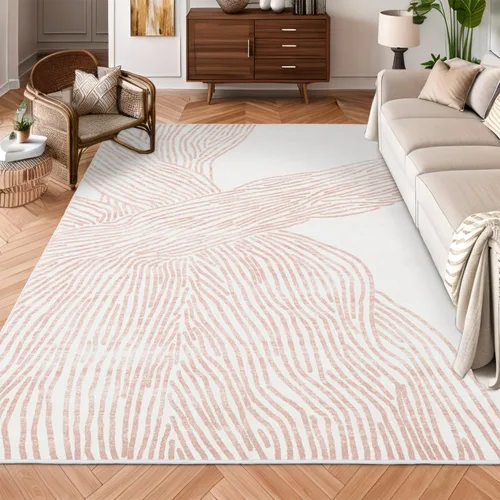 Miniatura 8 de YIHOUSE Alfombra de leopardo para sala de estar, bonita alfombra con estampado de guepardo blanco y negro, moderna, lavable, alfombras con estampado