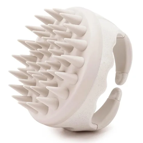 Miniatura 8 de BTYMS Cepillo de champú y exfoliante para el cuero cabelludo con dispensador, cepillo exfoliante y masajeador de silicona para eliminar la caspa