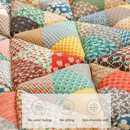 Miniatura 2 de Funda de sofá divertida y mullida, hecha a mano para otoño, invierno, jardín, elegante, de algodón, acolchada, antideslizante, funda de sofá