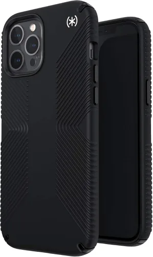 Miniatura 4 de Speck Products Presidio2 Grip - Funda para iPhone 12 Pro Max, color negro y blanco