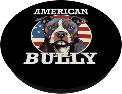 Miniatura 2 de American Bully Pit Bull Terrier USA Perro Pitbull Dueño PopSockets Estándar PopGrip