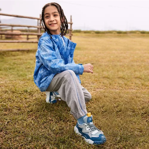 Miniatura 8 de HOBIBEAR Tenis deportivos para correr para niños y niñas, con velcro, ligeros y transpirables (niños pequeñosniños grandes)