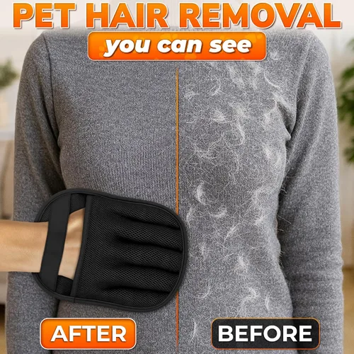 Miniatura 3 de Cat Hair Remover Glove – Electrostatic Five-Finger Fur Remover for Cats & Dogs, Reusable Polyester Glove 9.25"x6.69" for Couch, Carpet, Car Seat