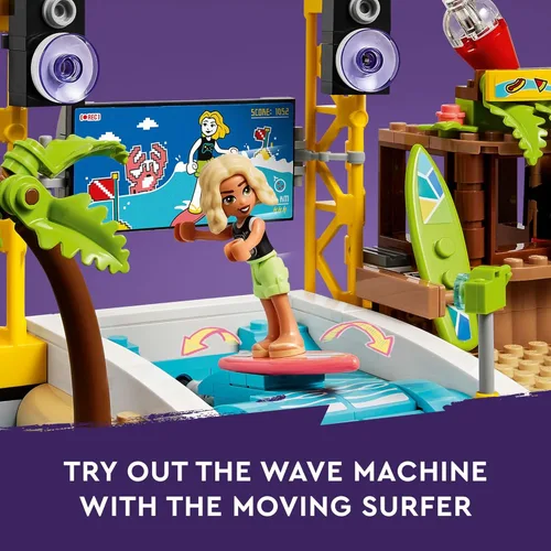 Miniatura 4 de LEGO Friends Beach Amusement Park 41737 - Juego de juguetes de construcción, un proyecto técnico para niños mayores de 12 años, con carrusel