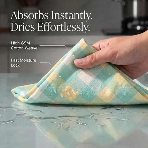 Miniatura 268 de Urban Villa Toallas de cocina 100% algodón para cocina (juego de 6) 20"x30" toallas de cocina altamente absorbentes, juego de ropa de cocina