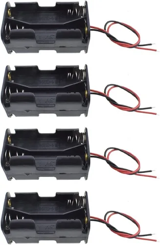 Miniatura 23 de HAHIYO 2 soportes de batería AAA con conector JST, suministro portátil, intercambio rápido, tapas de forma segura, conveniente interruptor