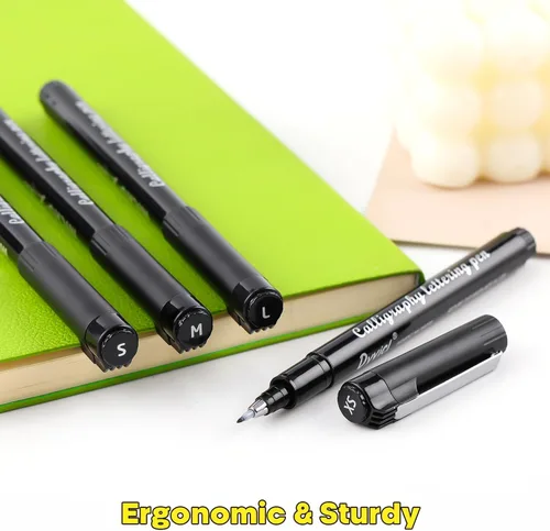 Miniatura 3 de Dyvicl Bolígrafos de letras de mano, pinceles de caligrafía, marcadores artísticos para principiantes, escribir, dibujar, ilustrar, álbumes