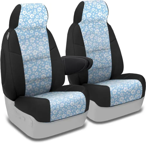 Miniatura 23 de Coverking Custom Fit Center 50/50 - Funda de asiento de cubo para modelos seleccionados Chevrolet Suburban 1500/2500, neopreno (negro)